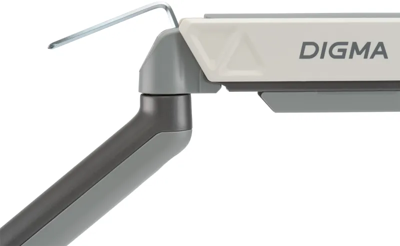 Кронштейн для мониторов ЖК Digma D-MM101 серый 17"-32" макс.9кг крепление к столешнице поворот и наклон
