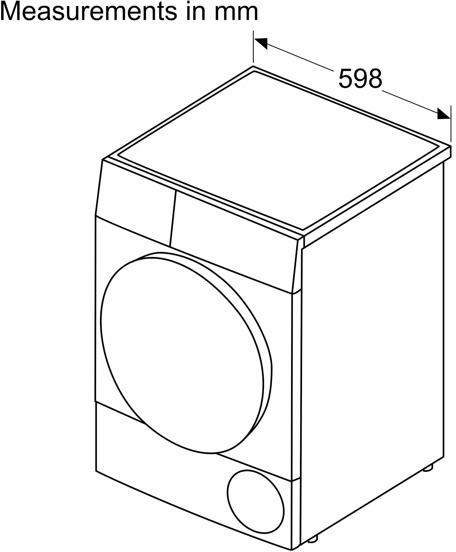 Сушильная машина Bosch Serie 8 WQB245B0ME пан.англ. кл.энер.:A+++ макс.загр.:9кг белый