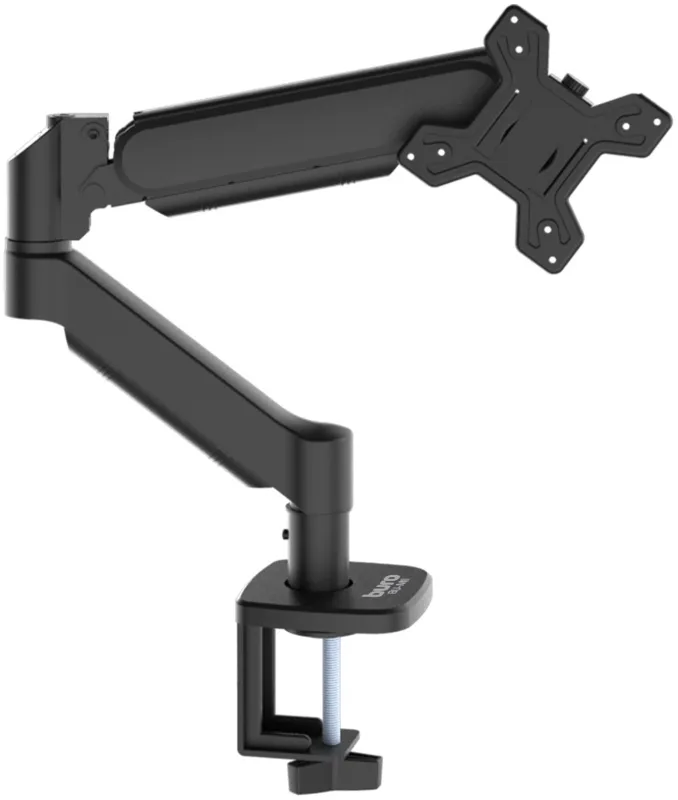 Кронштейн для мониторов ЖК Buro BU-M11 черный 17"-32" макс.10кг крепление к столешнице поворот и наклон