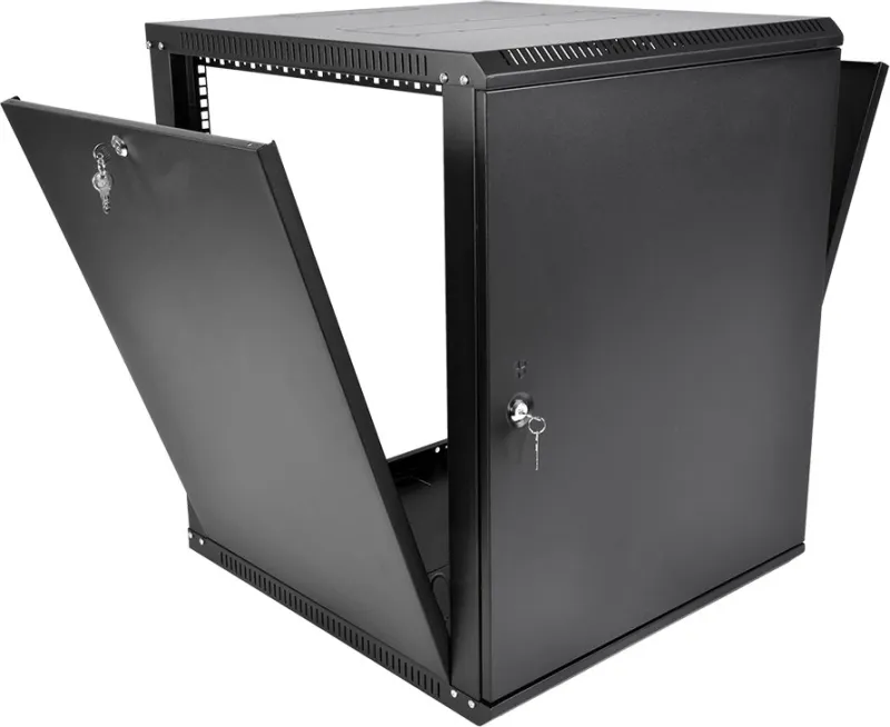 Шкаф ЦМО Шкаф телекоммуникационный настенный разборный ЭКОНОМ 18U (600  650) дверь металл, цвет черный