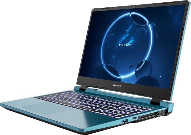 Ноутбук Сolorful Evol P15 23 Core i5 12450H 16Gb SSD512Gb NVIDIA GeForce RTX4060 6Gb 15.6" IPS FHD (1920x1080) Windows 11 Home Multi Language 64 blue WiFi BT Cam (A10003400430)