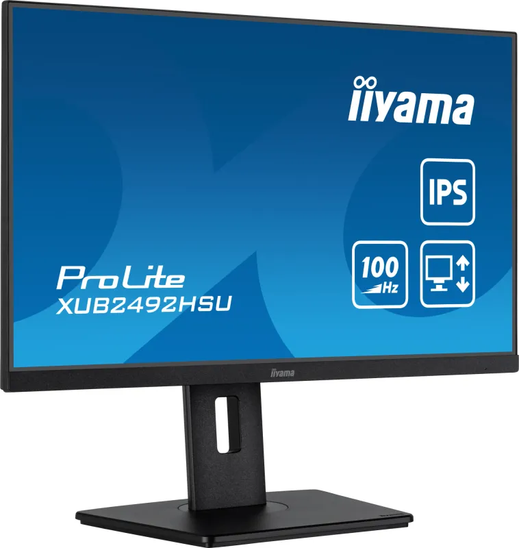 Монитор Iiyama 23.8" ProLite XUB2492HSU-B6 черный IPS LED 0.4ms 16:9 HDMI M/M матовая HAS Piv 1000:1 250cd 178гр/178гр 1920x1080 100Hz DP FHD USB 4.9кг