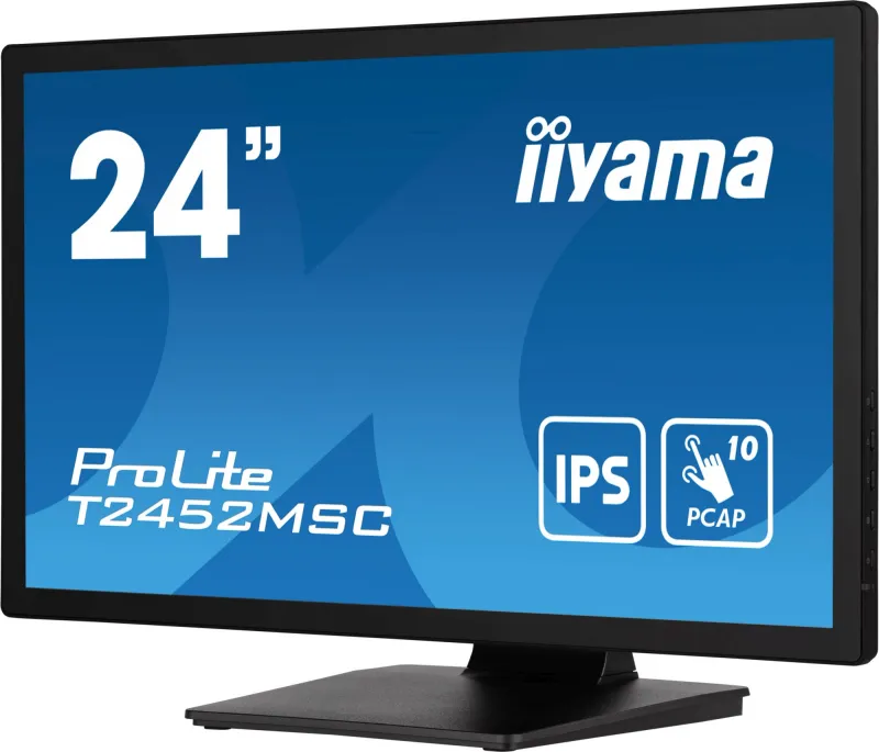 Монитор Iiyama 23.8" ProLite T2452MSC-B1 черный IPS LED 14ms 16:9 HDMI M/M матовая 1000:1 400cd 178гр/178гр 1920x1080 60Hz DP FHD USB Touch 5.6кг