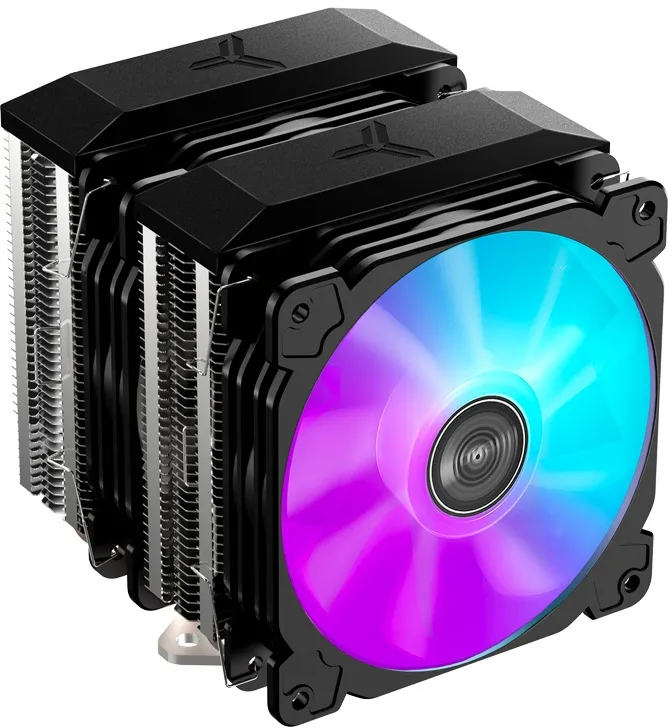 Устройство охлаждения(кулер) Jonsbo CR-2100 RGB черный 4-pin 18.1-29.5dB Al 230W 900gr Ret