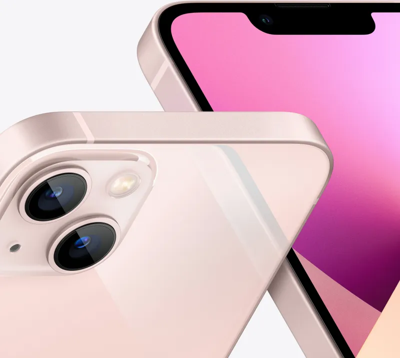 Смартфон Apple A2633 iPhone 13 128Gb 4Gb розовый моноблок 3G 4G 1Sim 6.1" 1170x2532 iOS 16 12Mpix 802.11 a/b/g/n/ac/ax NFC GPS GSM900/1800 GSM1900 TouchSc Protect