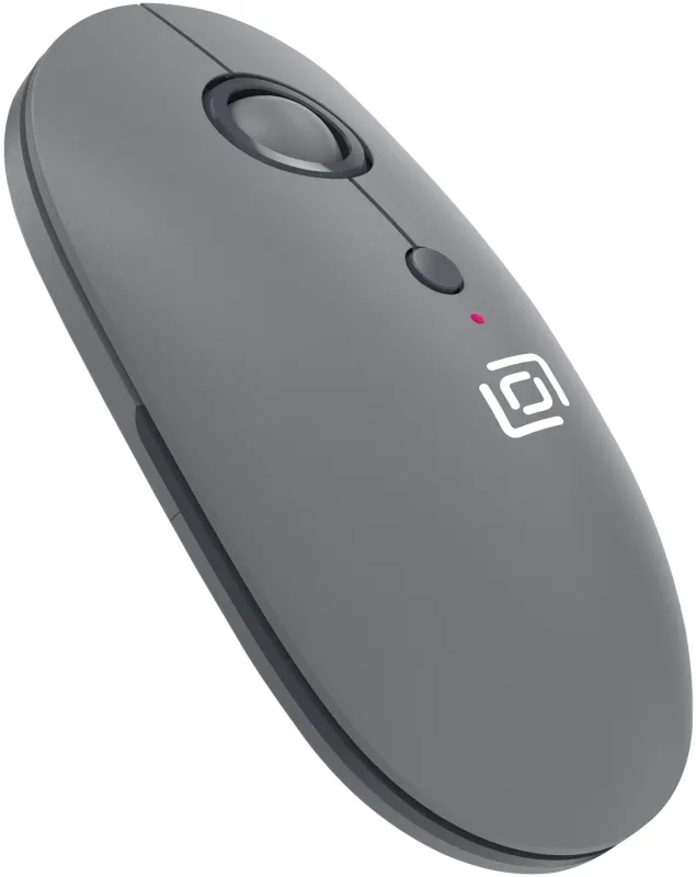 Мышь Оклик 409MW графитовый оптическая 1600dpi silent беспров. BT/Radio USB для ноутбука 4but (2007545)