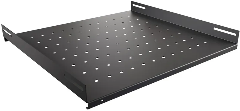 Полка стационарная NTSS NTSS-FS-600-BL 1U нагр.:60кг. 19" 350мм черный (упак.:1шт)