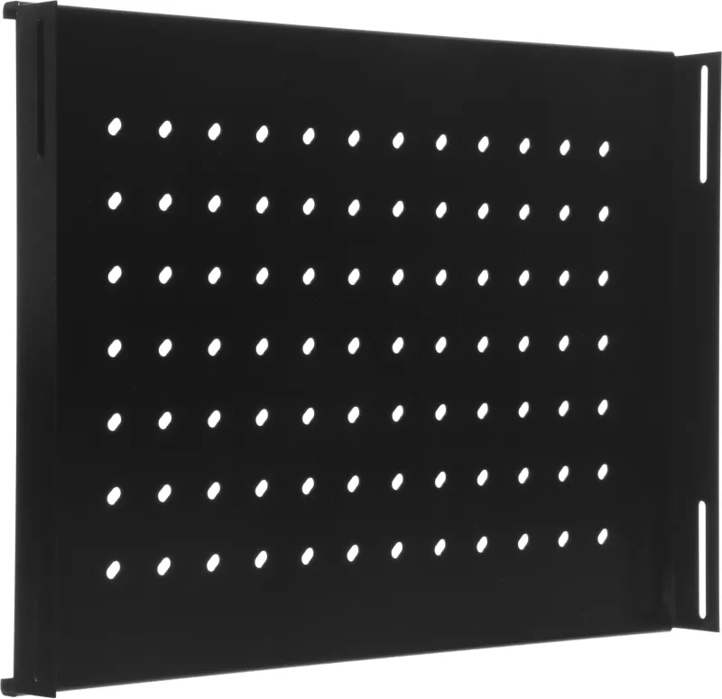 Полка стационарная NTSS NTSS-FS-600-BL 1U нагр.:60кг. 19" 350мм черный (упак.:1шт)