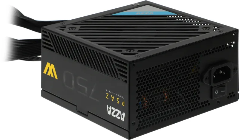 Блок питания Azza ATX 750W PSAZ-750W 80+ bronze (20+4pin) APFC 120mm fan 5xSATA RTL