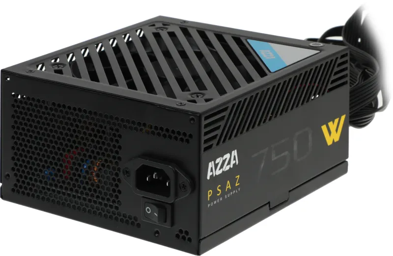 Блок питания Azza ATX 750W PSAZ-750W 80+ bronze (20+4pin) APFC 120mm fan 5xSATA RTL