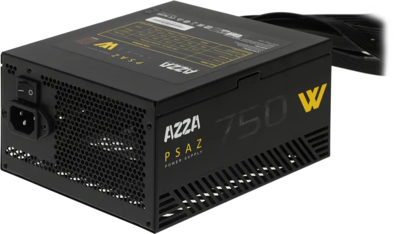 Блок питания Azza ATX 750W PSAZ-750W 80+ bronze (20+4pin) APFC 120mm fan 5xSATA RTL
