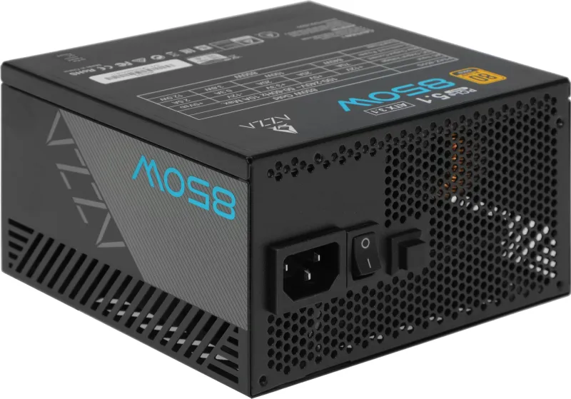 Блок питания Azza ATX 850W PSAZ-850G 80+ gold 24pin APFC 120mm fan 9xSATA Cab Manag RTL