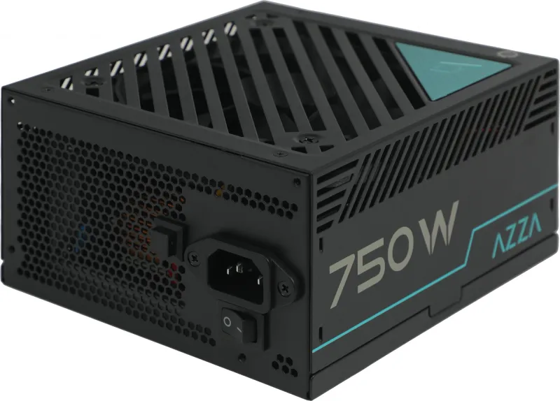 Блок питания Azza ATX 750W PSAZ-750W 80+ bronze (20+4pin) APFC 120mm fan 5xSATA RTL