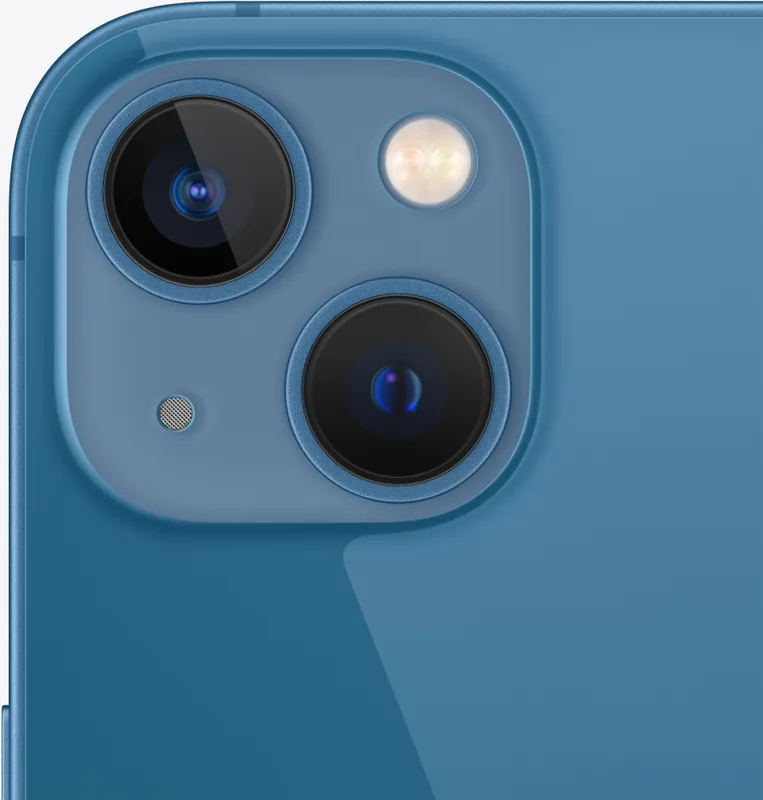 Смартфон Apple A2633 iPhone 13 128Gb 4Gb синий моноблок 3G 4G 1Sim 6.1" 1170x2532 iOS 16 12Mpix 802.11 a/b/g/n/ac/ax NFC GPS Protect
