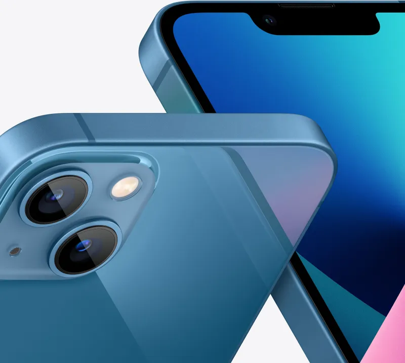 Смартфон Apple A2633 iPhone 13 128Gb 4Gb синий моноблок 3G 4G 1Sim 6.1" 1170x2532 iOS 16 12Mpix 802.11 a/b/g/n/ac/ax NFC GPS Protect