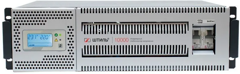 ШТИЛЬ Стабилизатора напряжения: 10000 ВА; 1 фазный; инверторный; вх 90-310В; вых 216/224В; универсальное