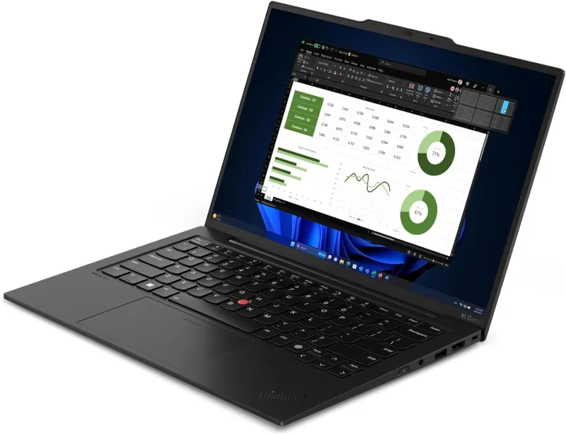 Ноутбук Lenovo ThinkPad X1 Carbon G12 Core Ultra 7 155U 16Gb SSD1Tb Intel Graphics 14" IPS WUXGA (1920x1200) Windows 11 Pro 64 black WiFi BT Cam (21KDS07D00)