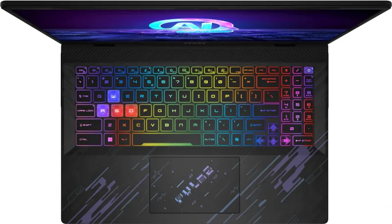 Ноутбук MSI Pulse 16 AI C1VGKG-018RU Core Ultra 7 155H 16Gb SSD1Tb NVIDIA GeForce RTX4070 8Gb 16" IPS QHD+ (2560x1600) Windows 11 black WiFi BT Cam (9S7-15P311-018)