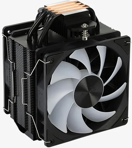 Устройство охлаждения(кулер) Aerocool Rime 4 Dual ARGB PWM 4P Soc-AM5/AM4/1151/1200/2066/1700 4-pin 17-34dB Al 250W LED Ret