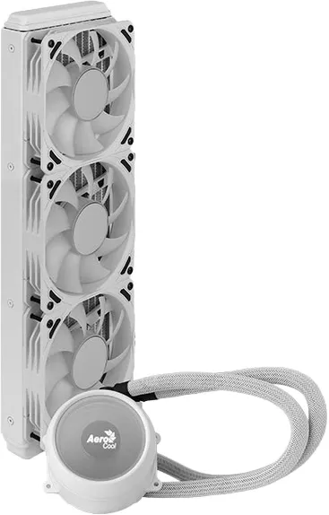 Система водяного охлаждения Aerocool Mirage L360 Soc-AM5/AM4/1151/1200/2066/1700 белый 4-pin 20-27dB Al+Cu 1350gr Ret (MIRAGE L360 WH)