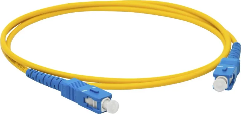 Патч-корд Lanmaster LAN-SC-SC/SU-2.0 1x9/125 OS2 SC-SC 2м LSZH желтый
