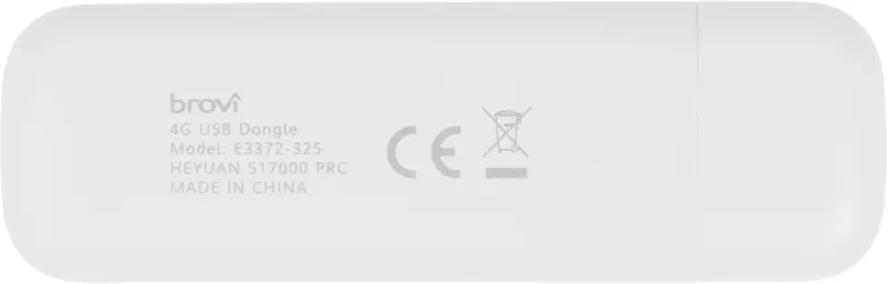 Модем 3G/4G Huawei Brovi E3372-325 USB Wi-Fi Firewall +Router внешний белый