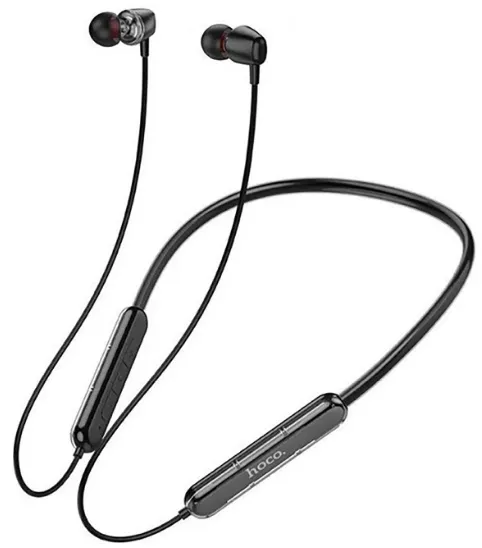 Гарнитура вкладыши Hoco ES65 черный беспроводные bluetooth шейный обод