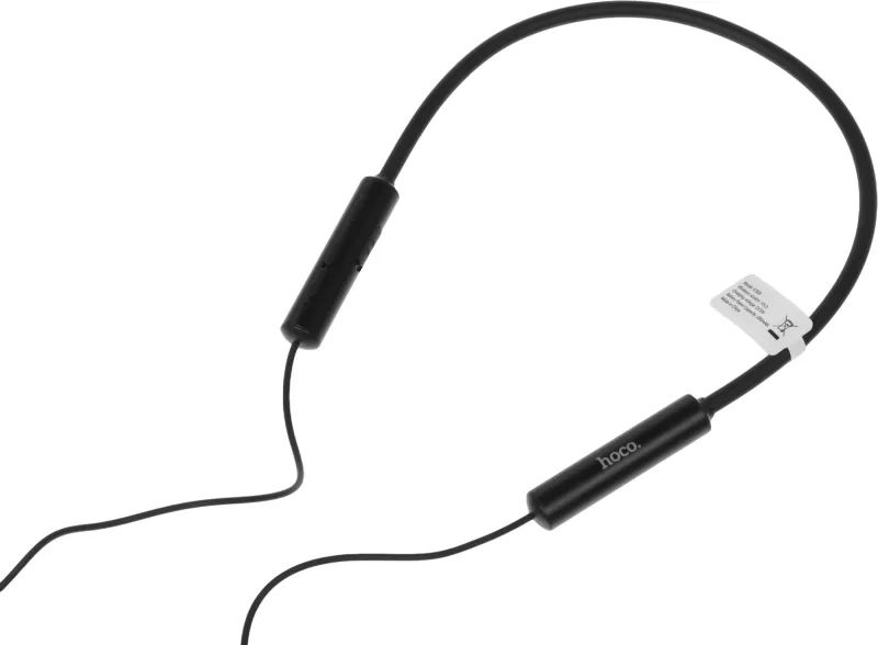 Гарнитура вкладыши Hoco ES69 черный беспроводные bluetooth шейный обод