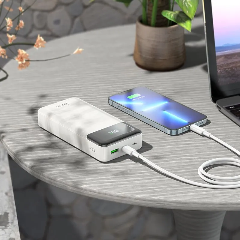 Мобильный аккумулятор Hoco J102A Cool figure white 20000mAh QC/PD 20W 3A USB-A/USB-C белый