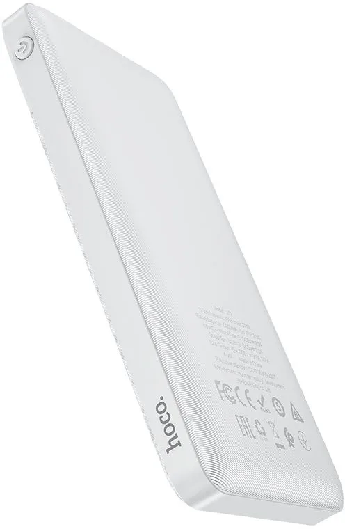Мобильный аккумулятор Hoco J72 Easy travel white 10000mAh 2A 2xUSB-A белый