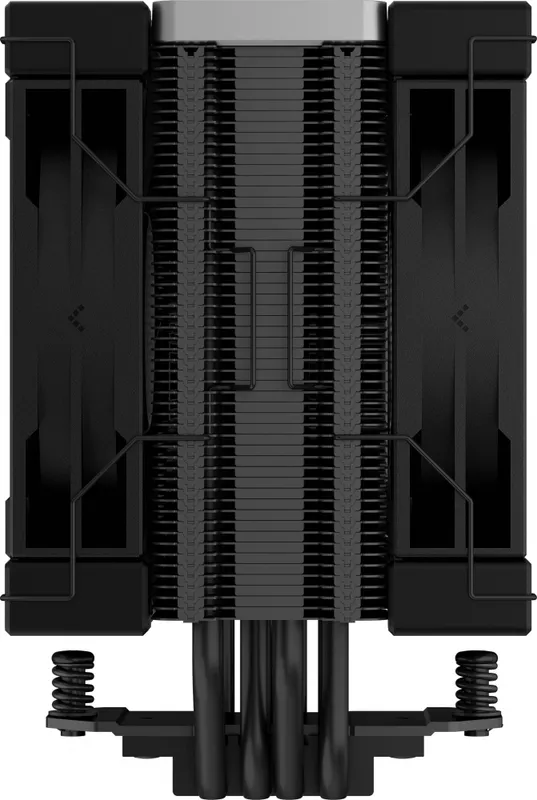 Кулер для процессора DEEPCOOL AK400 ZERO DARK PLUS LGA1700/1200/115X/AM5/AM4 (12шт/кор, TDP 220W, PWM, DUAL Fan 120mm, 4 тепл. Трубки, черный) RET