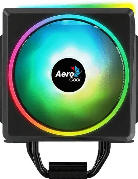 Устройство охлаждения(кулер) Aerocool Cylon 4F Soc-AM5/AM4/1151/1200/2066/1700 черный 4-pin 14-26dB Al+Cu 145W 550gr Ret