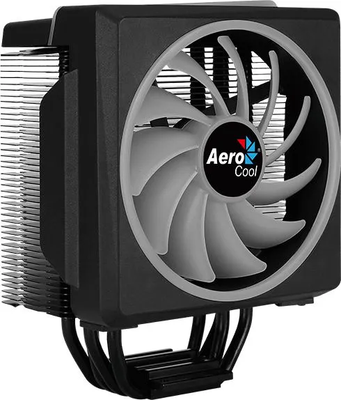Устройство охлаждения(кулер) Aerocool Cylon 4F Soc-AM5/AM4/1151/1200/2066/1700 черный 4-pin 14-26dB Al+Cu 145W 550gr Ret