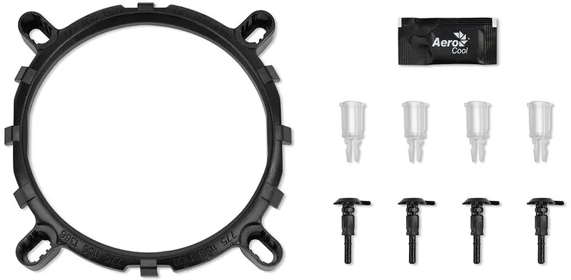 Устройство охлаждения(кулер) Aerocool Rave 3 ARGB Soc-AM5/AM4/1151/1200/1700 4-pin 18-27dB Al 125W 530gr LED Ret