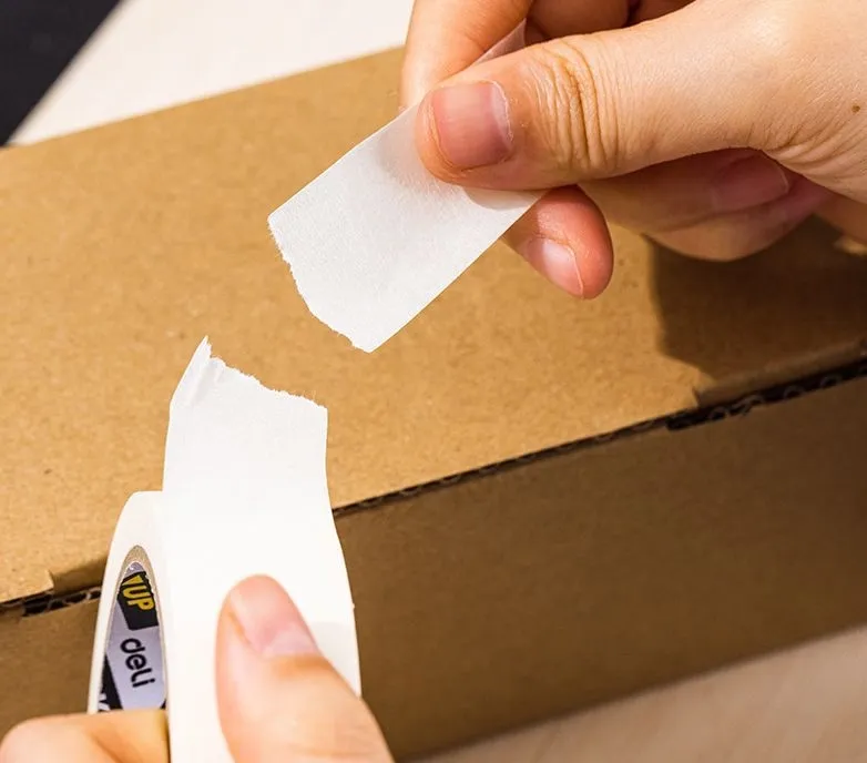 Клейкая лента малярная Deli EA404 бежевый шир.50мм дл.45.72м 145мкм (упак.:4шт)