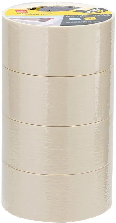 Клейкая лента малярная Deli EA404 бежевый шир.50мм дл.45.72м 145мкм (упак.:4шт)