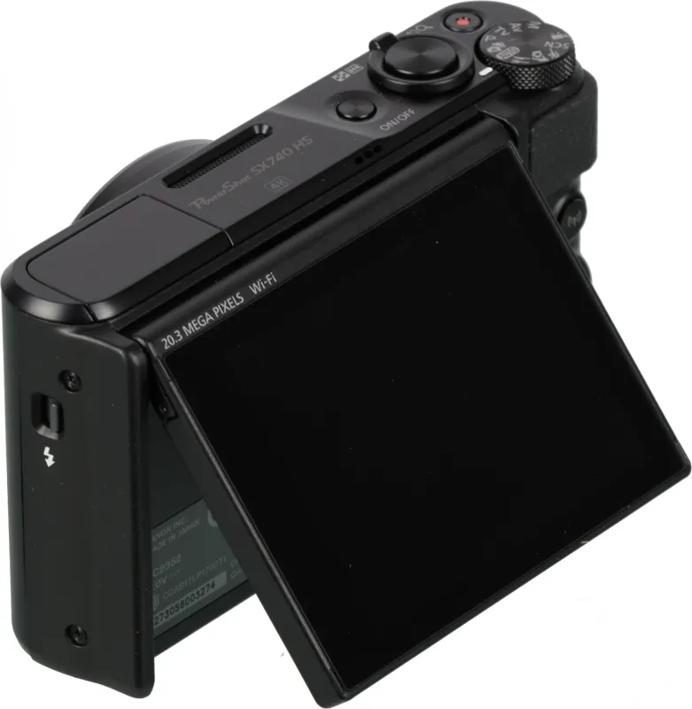 Фотоаппарат Canon PowerShot SX740HS черный 21.1Mpix Zoom40x 3" 4K SDXC/SD/SDHC CMOS 1x2.3 IS opt 1minF turLCD 10fr/s 30fr/s HDMI/WiFi/NB-13L