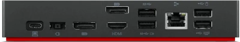 док-станция ThinkPad Universal USB-C Dock (2x DP 1.4, 1x HDMI 2.0, 3x USB 3.1, 2x USB 2.0, 1x USB-C, 1x RJ-45, 1x Combo Audio Jack 3.5mm)