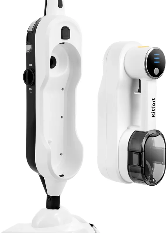 Швабра паровая Kitfort КТ-1072 1300Вт белый/черный