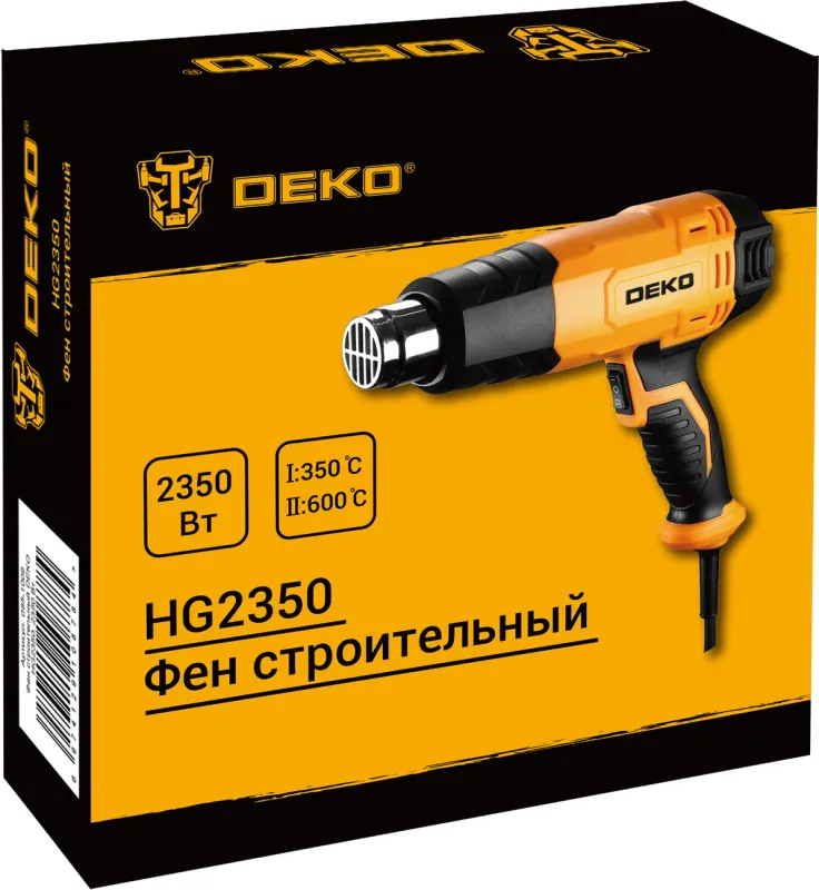 Технический фен Deko HG2350 2350Вт темп.350/600С (085-1009)