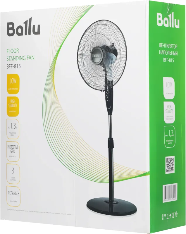Вентилятор напольный Ballu BFF-815 40Вт скоростей:3 черный