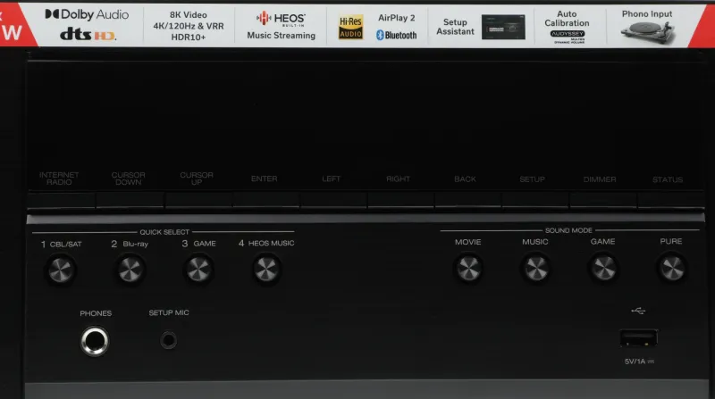 Ресивер AV Denon AVC-S670H 5.2 черный