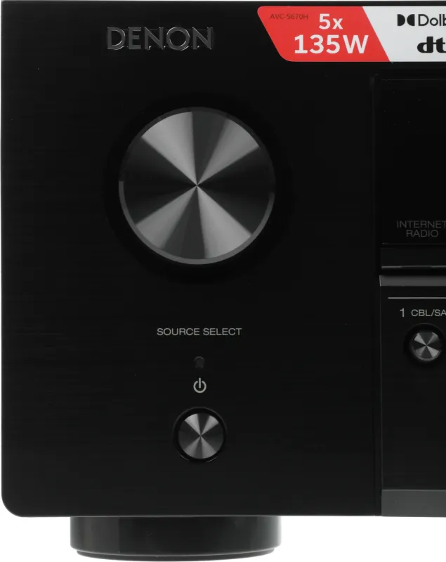 Ресивер AV Denon AVC-S670H 5.2 черный