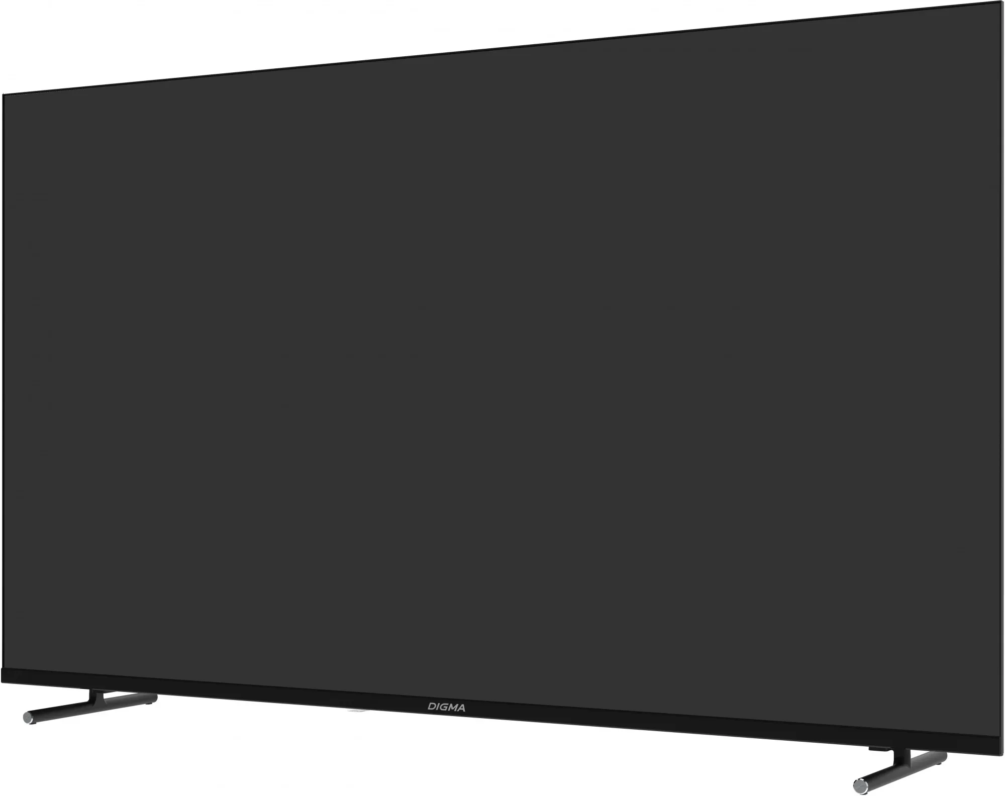Телевизор LED Digma 55" DM-LED55UBB33 Яндекс.ТВ Frameless черный 4K Ultra HD 60Hz DVB-T DVB-T2 DVB-C DVB-S DVB-S2 USB WiFi Smart TV