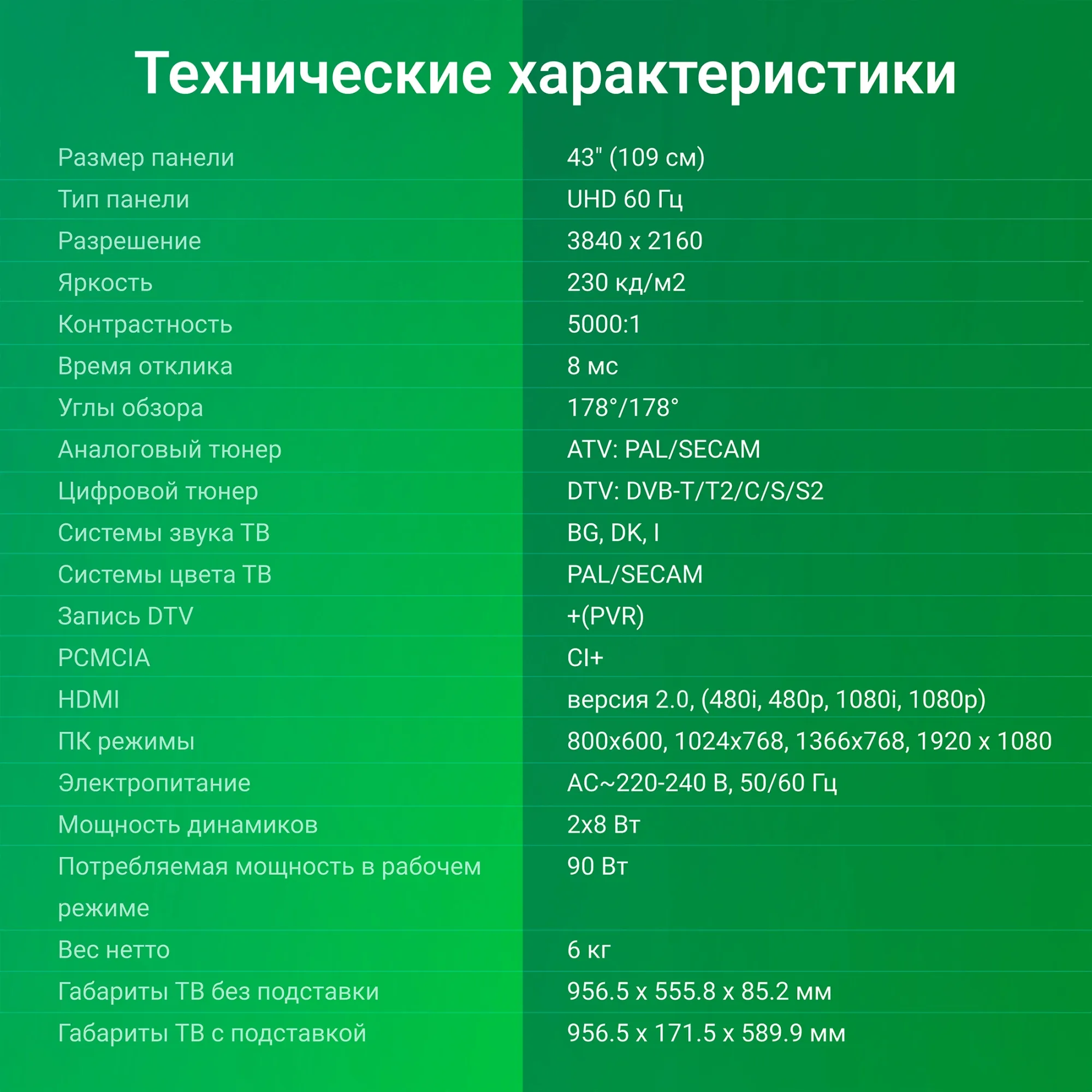 Телевизор LED Digma 43" DM-LED43UBB33 Яндекс.ТВ Frameless черный 4K Ultra HD 60Hz DVB-T DVB-T2 DVB-C DVB-S DVB-S2 USB WiFi Smart TV