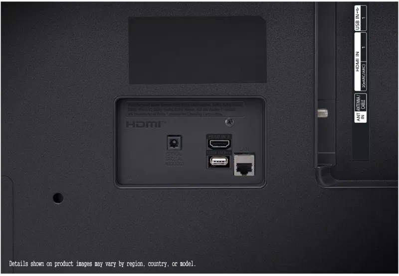 Телевизор LED LG 55" 55UT81006LA.ARUB черный 4K Ultra HD 60Hz DVB-T DVB-T2 DVB-C DVB-S2 USB WiFi Smart TV