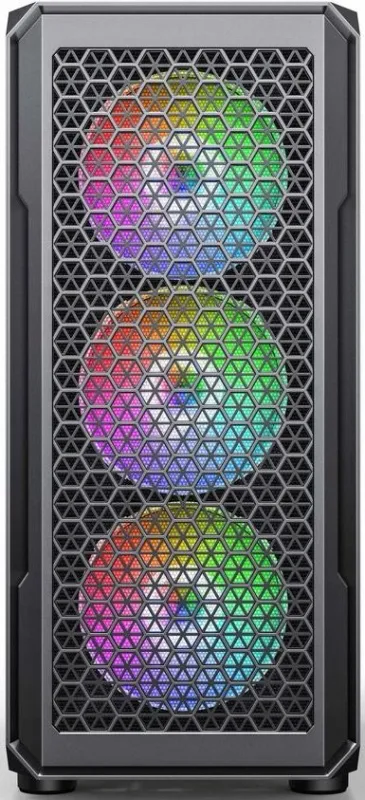 Корпус Accord 3338 черный без БП ATX 1xUSB2.0 1xUSB3.0 1xUSB3.1 audio bott PSU