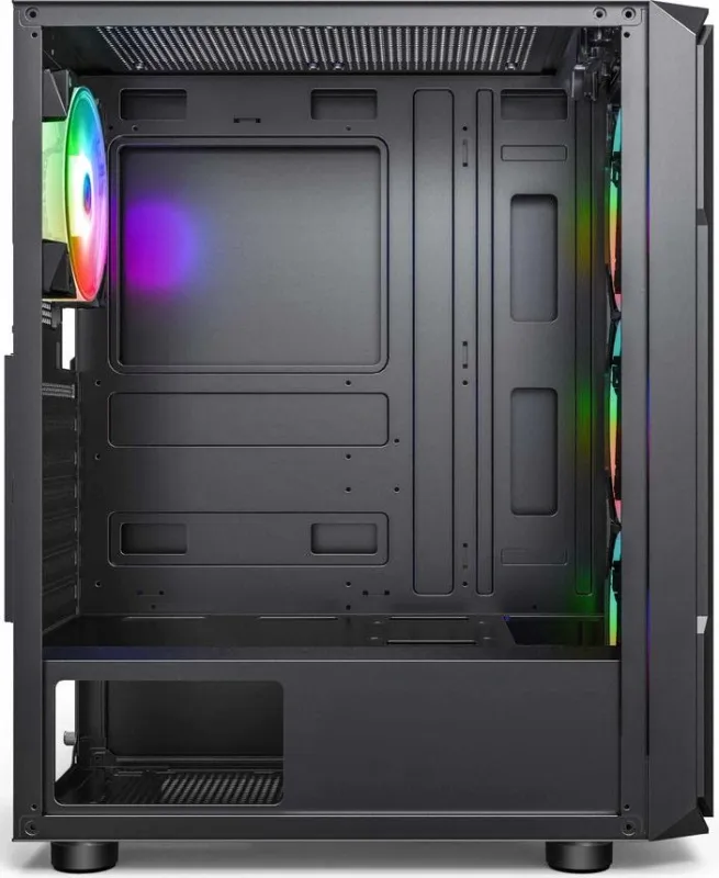 Корпус Accord 3338 черный без БП ATX 1xUSB2.0 1xUSB3.0 1xUSB3.1 audio bott PSU