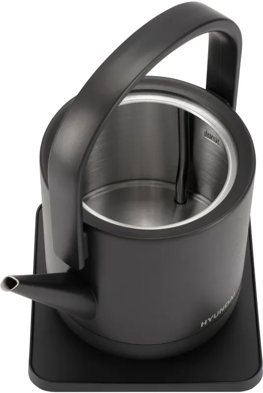Чайник электрический Hyundai HYK-S2507 0.6л. 1000Вт черный корпус: металл