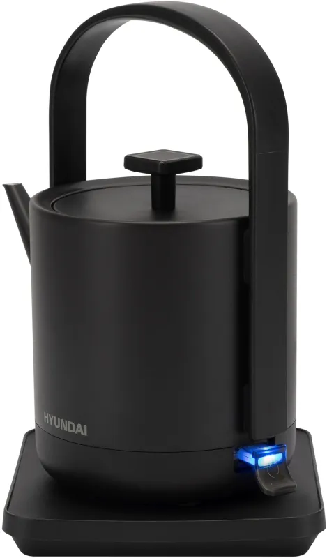 Чайник электрический Hyundai HYK-S2507 0.6л. 1000Вт черный корпус: металл